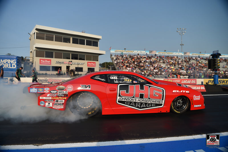 #JHGDriven Bo Butner claims the provisional pole on the first day of the NHRA Countdown