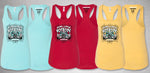 Womans Hips and Lips Teal Tank