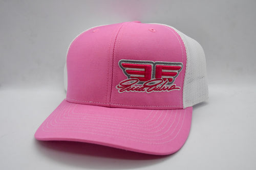 Erica Enders "EE" Pink and White Snapback Hat