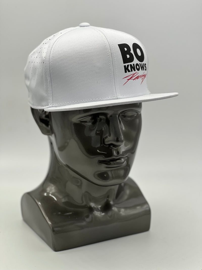 Bo's White Flat Bill
