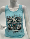 Womans Hips and Lips Teal Tank