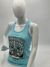 Womans Hips and Lips Teal Tank